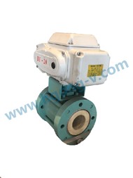 API/DIN electric wcb ceramic flange ball valve